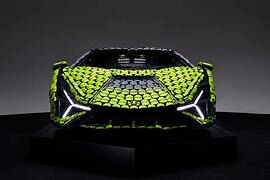 Lambo als Lego   - Klotzen mit Klötzchen