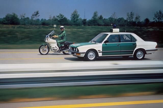 Der 5er BMW war auch als Polizeiauto gefragt