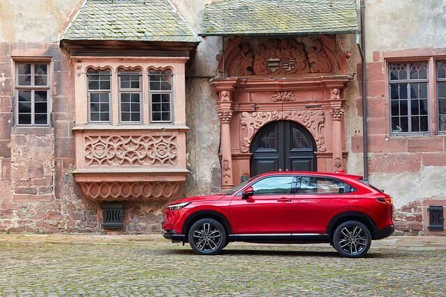 Der 4,34 Meter lange HR-V entspricht den zurzeit angesagten Geschmacksmustern