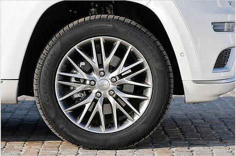 Der Summit parkt auf gewaltigen 20-Zoll-Felgen