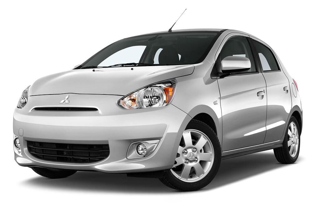 Mitsubishi Space Star (Baujahr 2013) Shine+ 5 Türen seitlich vorne mit Felge