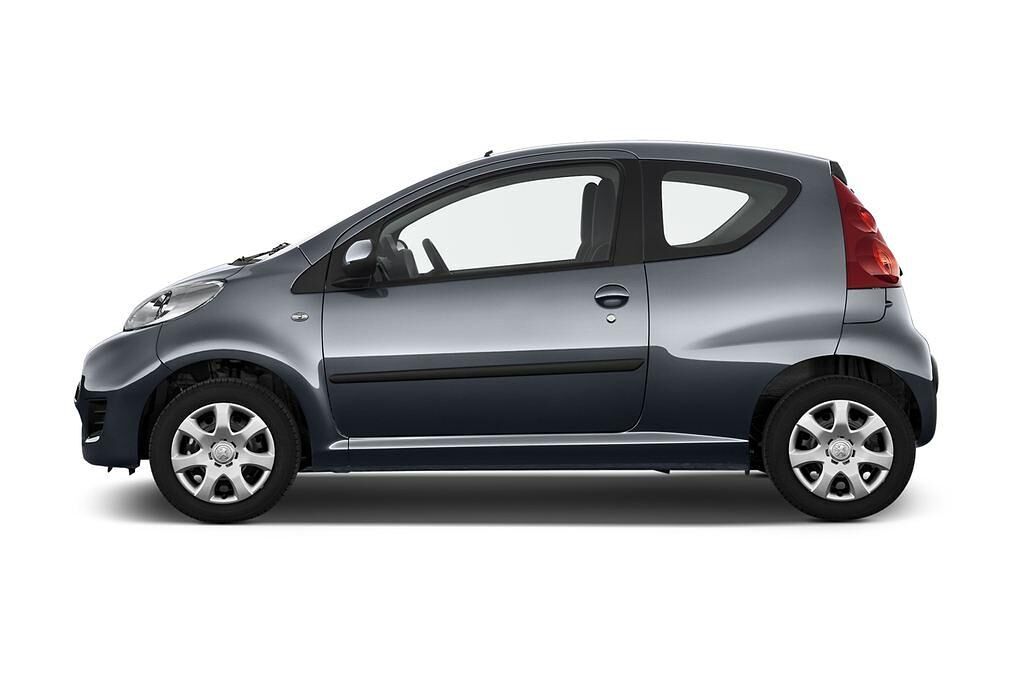 Peugeot 107 (Baujahr 2010) Filou 3 Türen Seitenansicht
