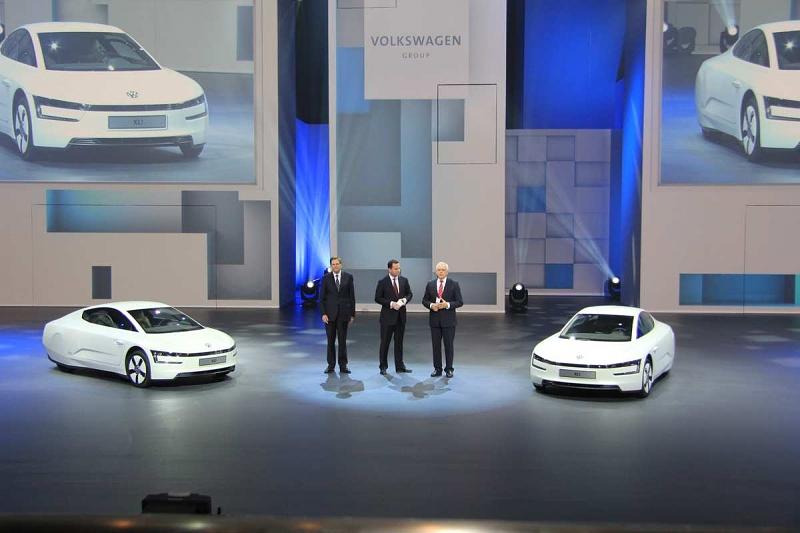 Der VW XL1 beim VW Konzernabend in Shanghai.