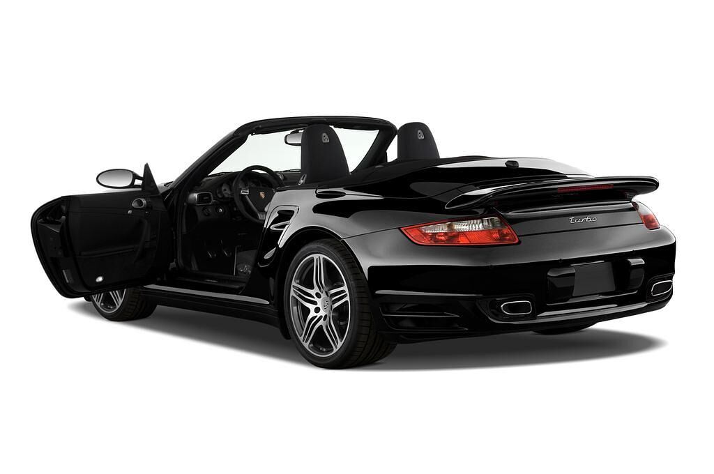 Porsche 911 (Baujahr 2010) Turbo Cabriolet 2 Türen Tür geöffnet