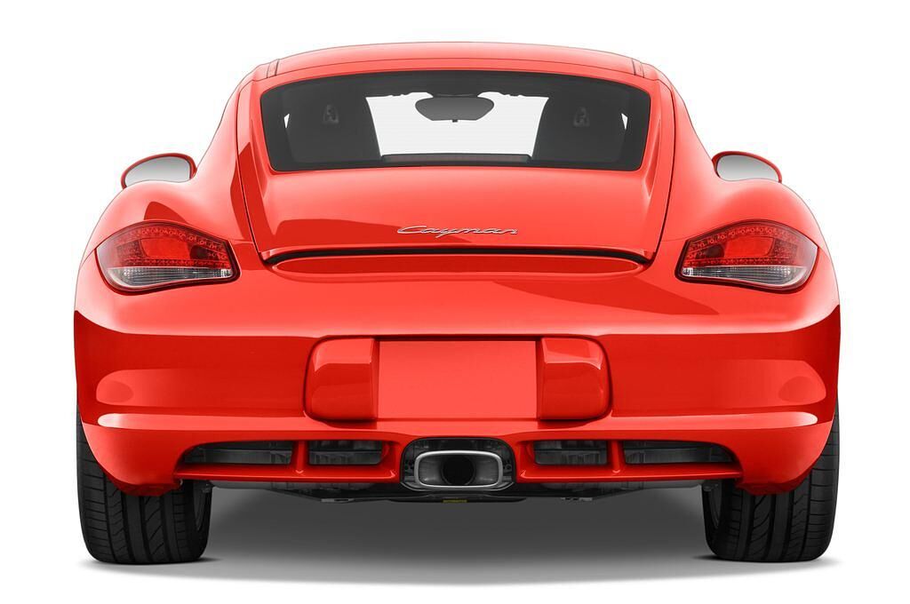 Porsche Cayman (Baujahr 2011) - 3 Türen Heckansicht