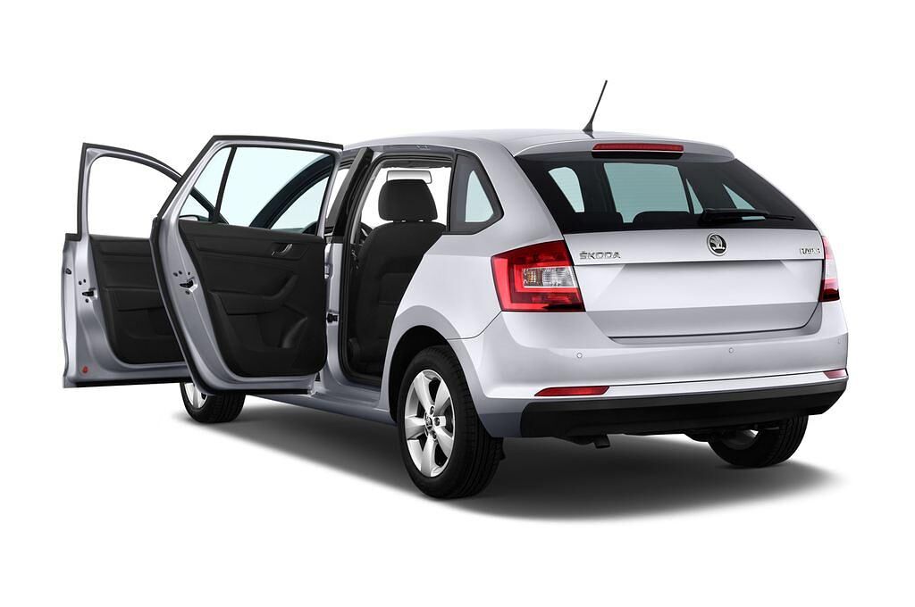 Skoda Rapid Spaceback (Baujahr 2014) Elegance 5 Türen Tür geöffnet