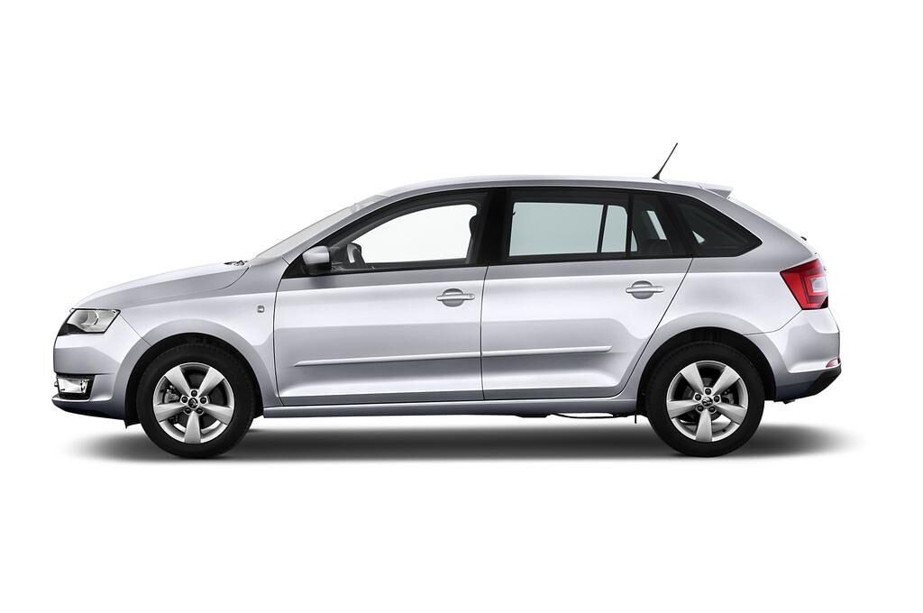 Skoda Rapid Spaceback (Baujahr 2014) Elegance 5 Türen Seitenansicht