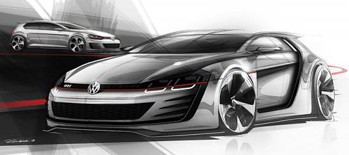 VW Golf Vision GTI Rennsport-Studie - Schärfer als der Golf GTI