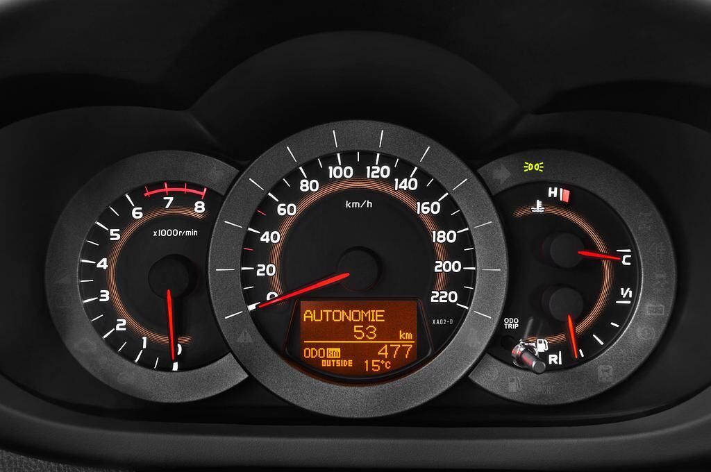 Toyota RAV4 (Baujahr 2012) Life 5 Türen Tacho und Fahrerinstrumente