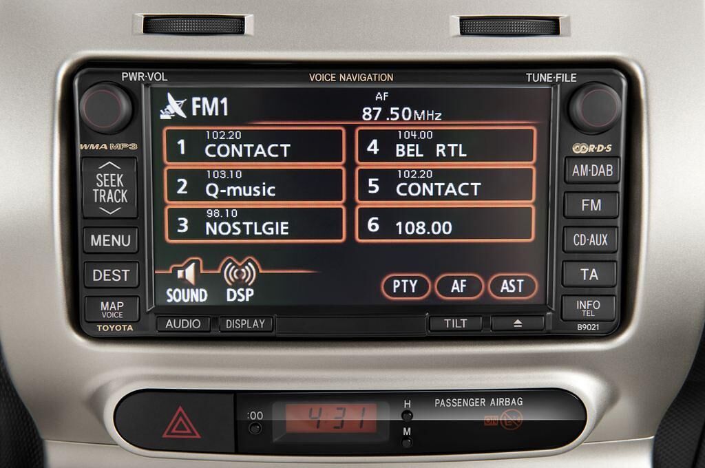 Toyota Urban Cruiser (Baujahr 2010) Town 5 Türen Radio und Infotainmentsystem