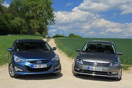 Vergleich VW Passat Variant vs. Hyundai i40cw - Pampersbomber im Duell