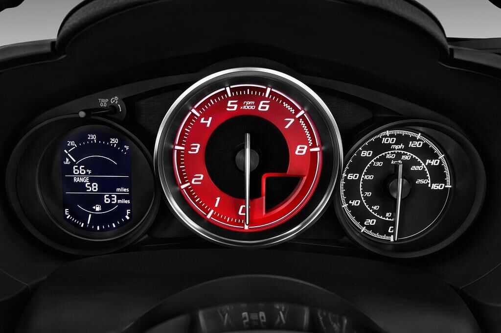 Abarth 124 Spider (Baujahr 2017) - 2 Türen Tacho und Fahrerinstrumente