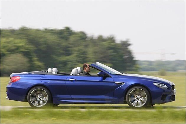 Ab Werk wird die Höchstgeschwindigkeit des M6 Cabrios auf 250 km/h begrenzt