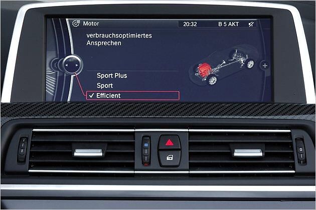 Wer effizient fahren möchte, kann dies mit dem M6 Cabrio machen. Aber wer möchte das schon ...