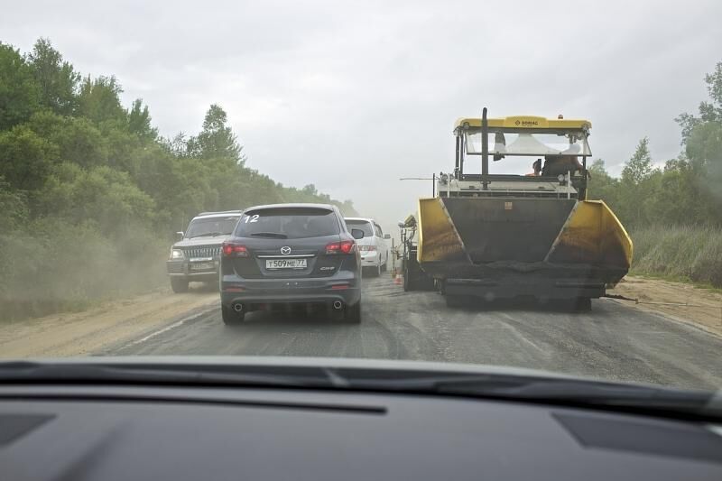 Das Motto: Ich fahre, Du bremst wird auch in Russland praktiziert