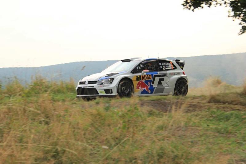 Jari-Matti Latvala lag lange in Führung bei der Rallye Deutschland 2013.