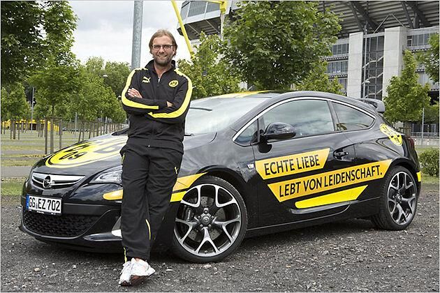 Seit 2012 ist BVB-Trainer Klopp Markenbotschafter für Opel