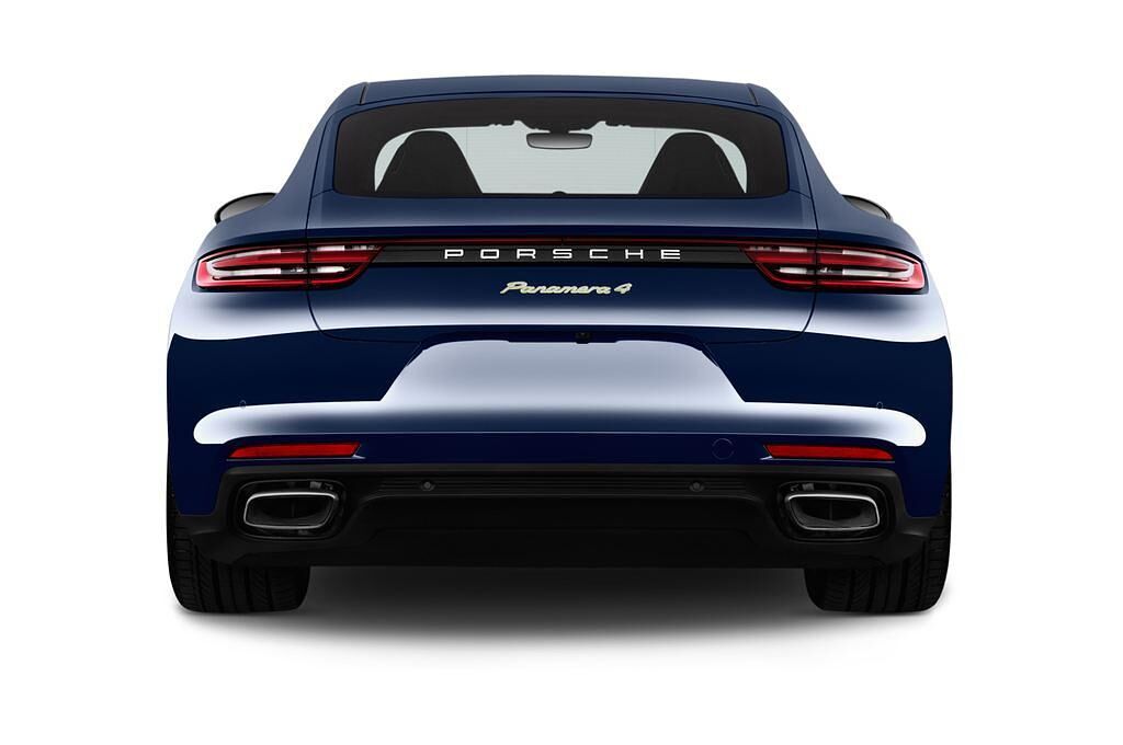 Porsche Panamera (Baujahr 2018) 4 E-Hybrid 4 Türen Heckansicht
