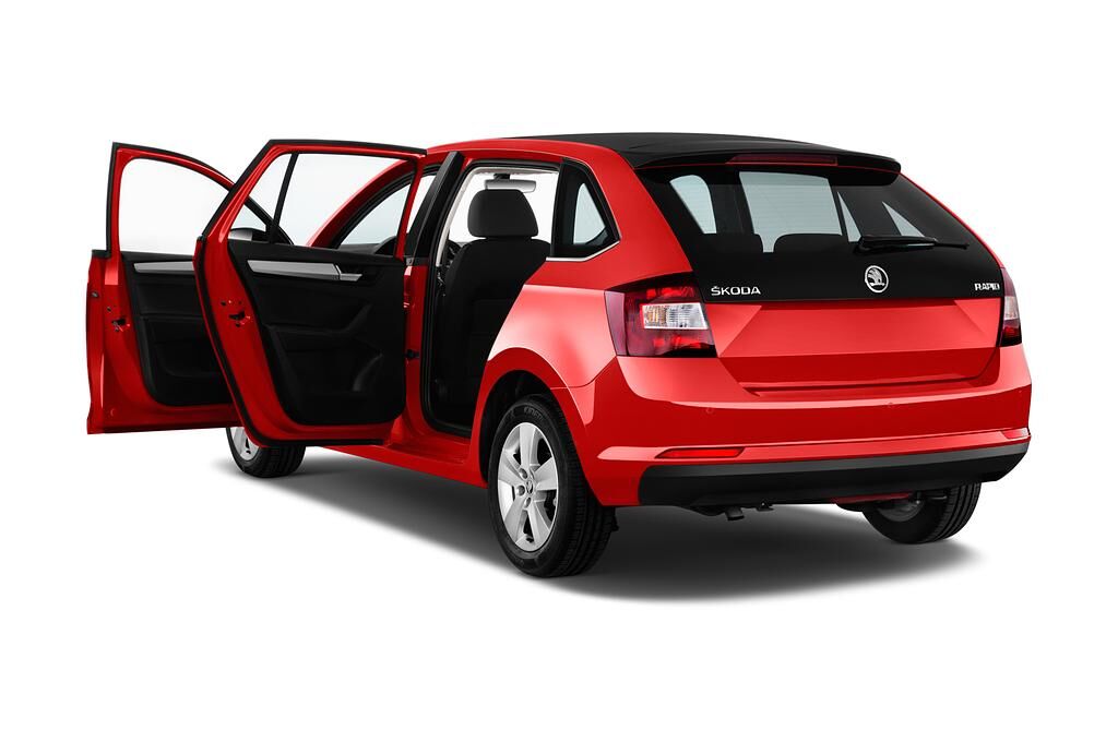 Skoda Rapid Spaceback (Baujahr 2018) Ambition 5 Türen Tür geöffnet
