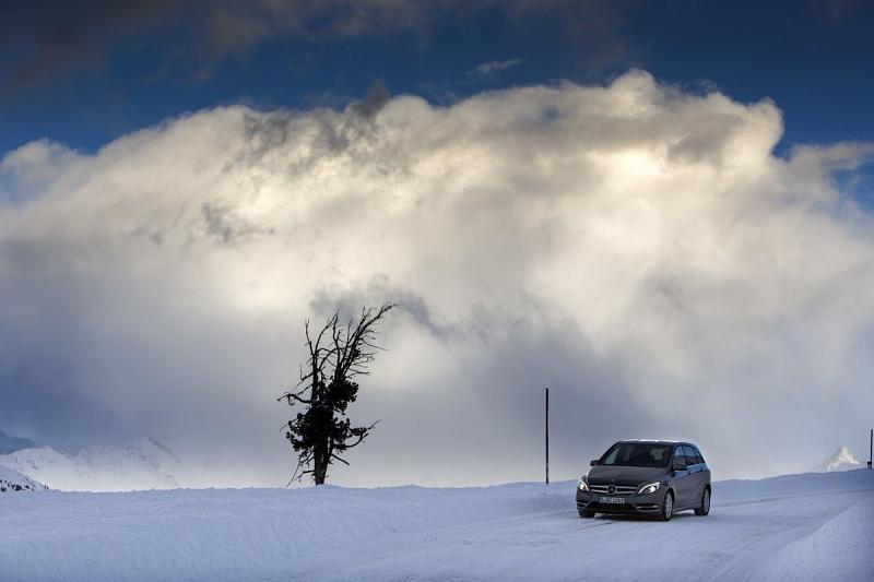 Auch hochgelegene Pässe bewältigt die B-Klasse ohne Probleme