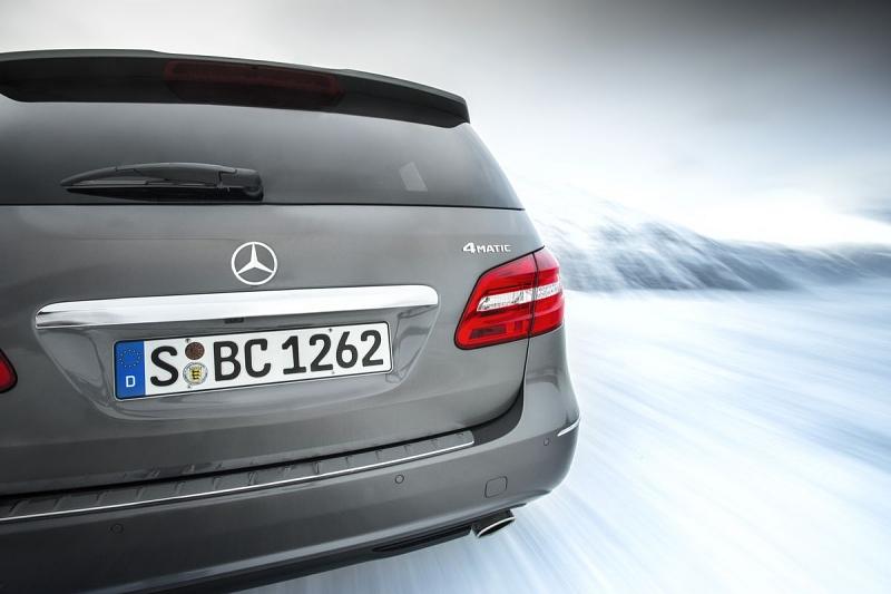 Das 4matic-Logo verrät die Allrad-B-Klasse