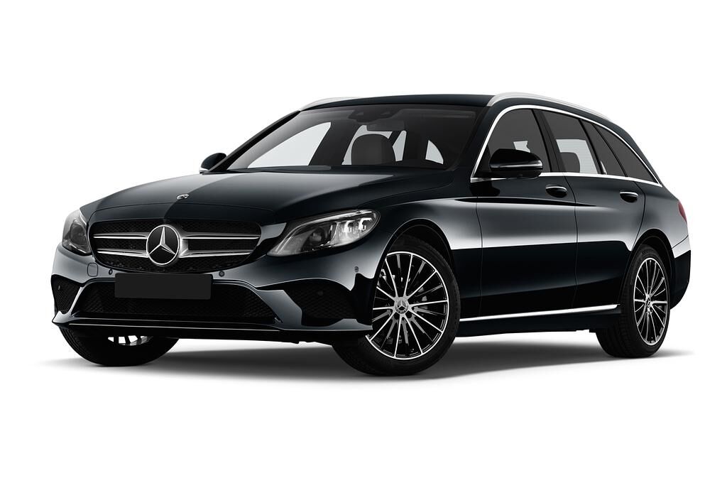 Mercedes C Class T-Modell (Baujahr 2019) Avantgarde 5 Türen seitlich vorne mit Felge