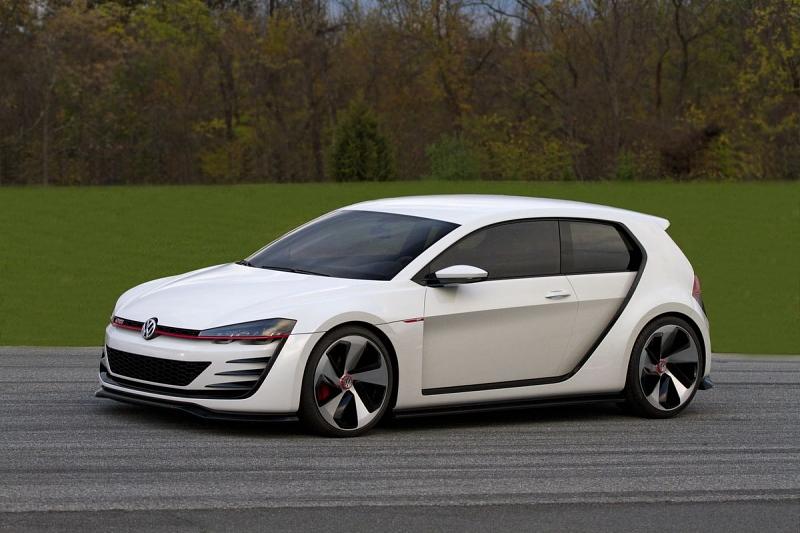 Der VW Design Vision GTI ist mit 4,25 Metern Länge 1,5 Zentimeter kürzer als der normale GTI