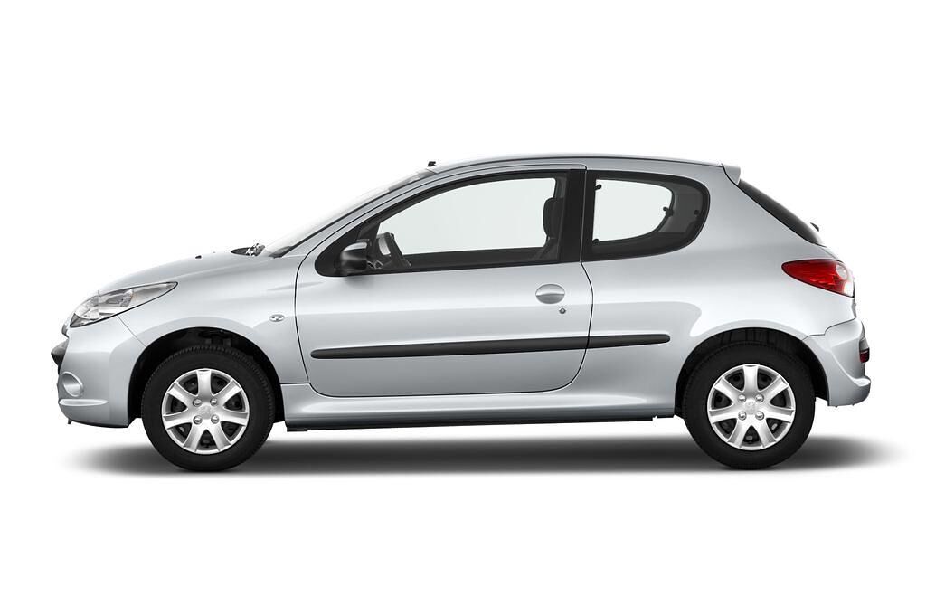 Peugeot 206+ (Baujahr 2009) - 3 Türen Seitenansicht