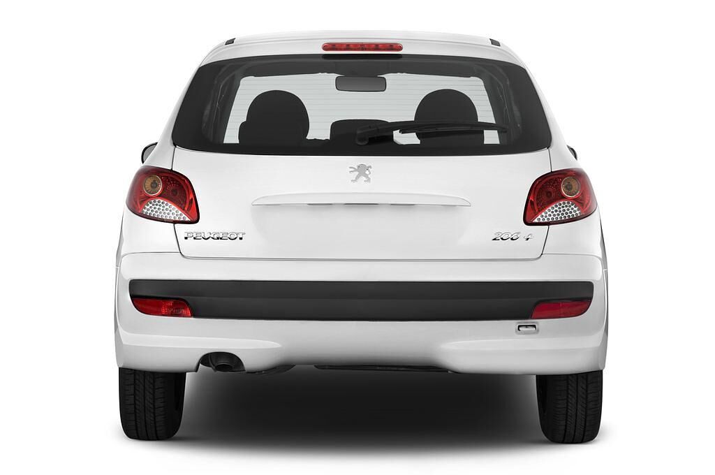 Peugeot 206+ (Baujahr 2010) - 5 Türen Heckansicht