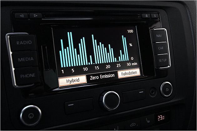 Wie oft fährt man nur elektrisch? Diese Anzeige verrät es