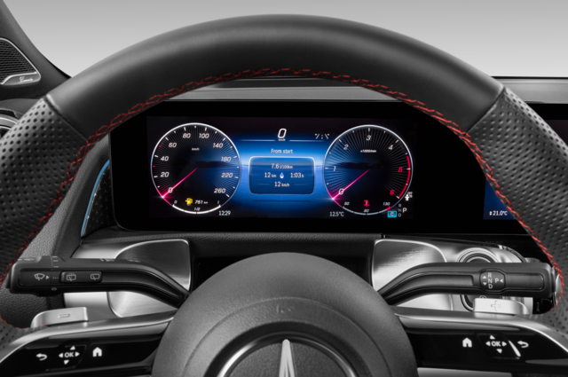 Mercedes GLB (Baujahr 2024) 200d AMG Line 5 Türen Tacho und Fahrerinstrumente