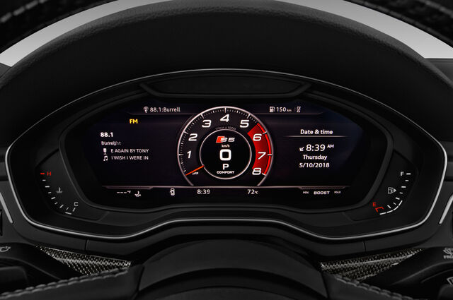 Audi S5 Sportback (Baujahr 2018) - 5 Türen Tacho und Fahrerinstrumente