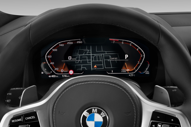 BMW 8 Series (Baujahr 2023) M840i 2 Türen Tacho und Fahrerinstrumente