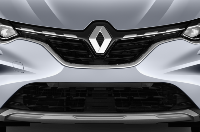 Renault Captur (Baujahr 2020) Intens E-Tech 5 Türen Kühlergrill und Scheinwerfer