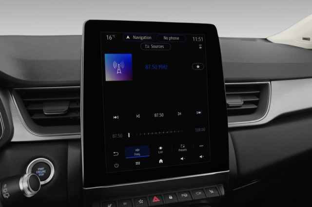 Renault Captur (Baujahr 2021) Intense 5 Türen Radio und Infotainmentsystem