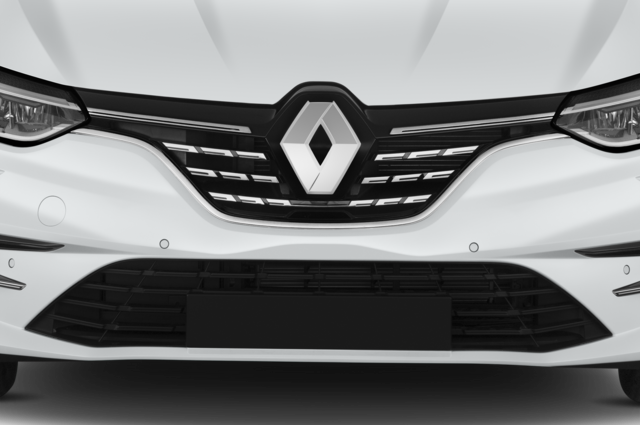 Renault Megane Grandtour (Baujahr 2020) Intens E-Tech 5 Türen Kühlergrill und Scheinwerfer