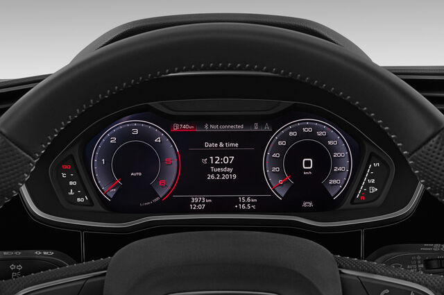 Audi Q3 (Baujahr 2019) S line 5 Türen Tacho und Fahrerinstrumente