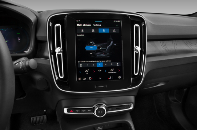 Volvo C40 Recharge (Baujahr 2022) Ultimate 5 Türen Temperatur und Klimaanlage