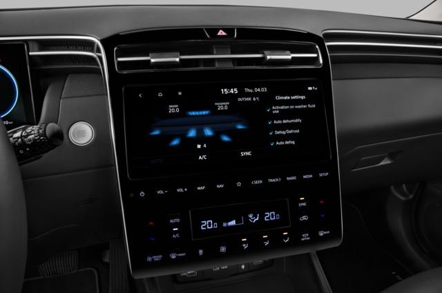 Hyundai Tucson (Baujahr 2021) Prime 5 Türen Temperatur und Klimaanlage