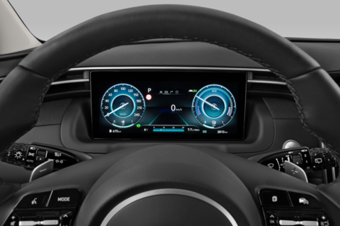 Hyundai Tucson (Baujahr 2021) Prime 5 Türen Tacho und Fahrerinstrumente