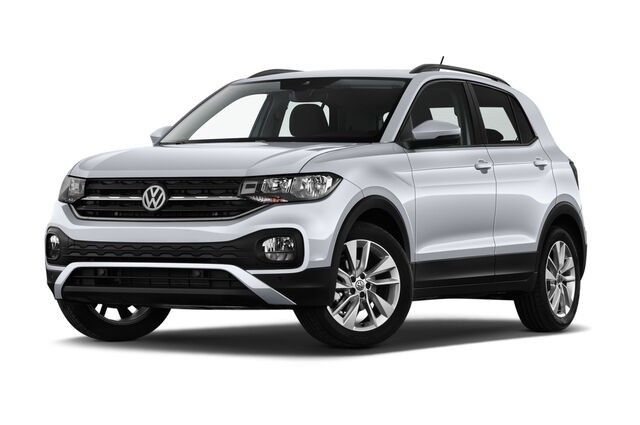 Volkswagen T-Cross (Baujahr 2019) Life 5 Türen seitlich vorne mit Felge