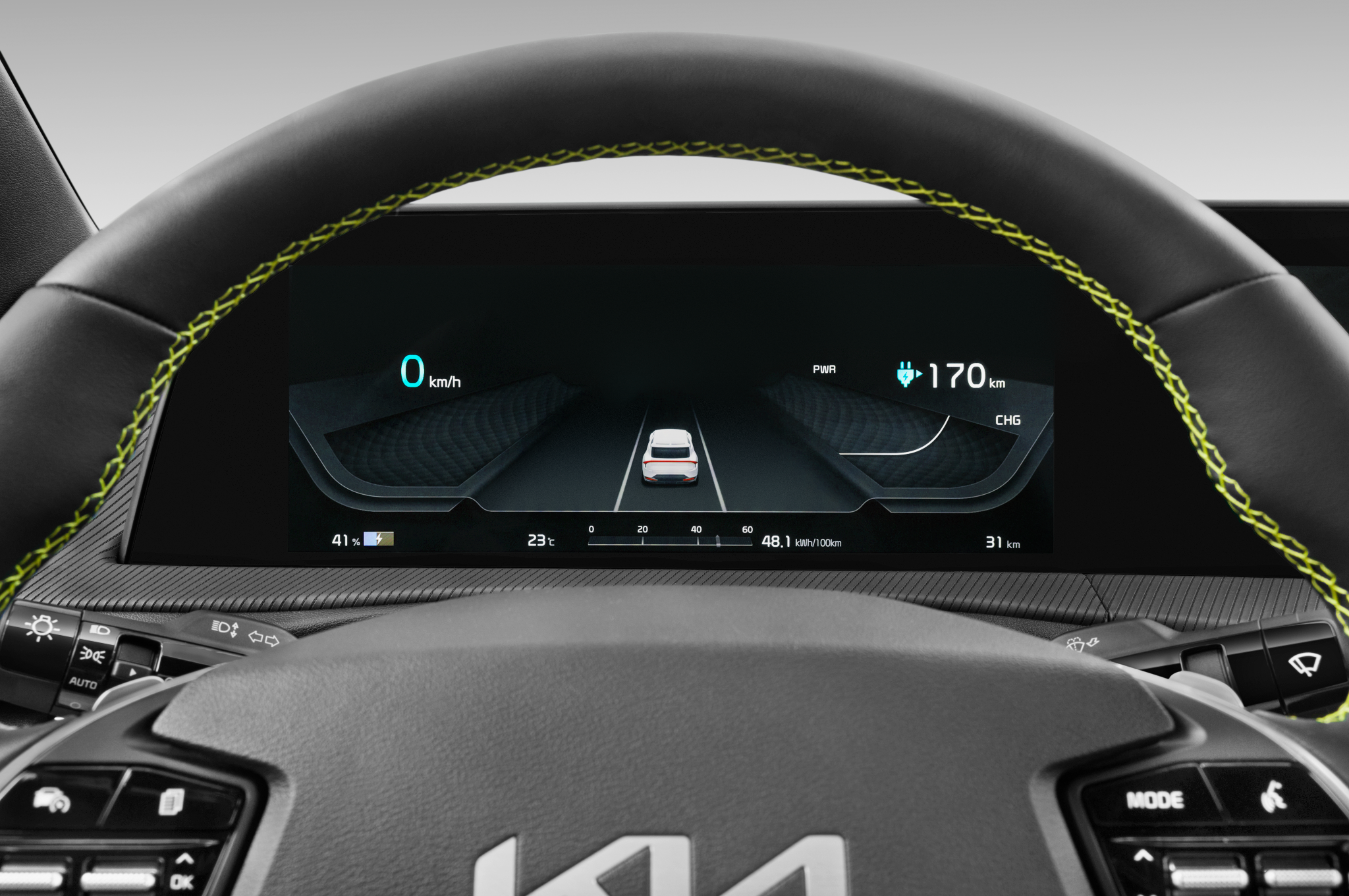 Kia EV6 (Baujahr 2023) GT 5 Türen Tacho und Fahrerinstrumente