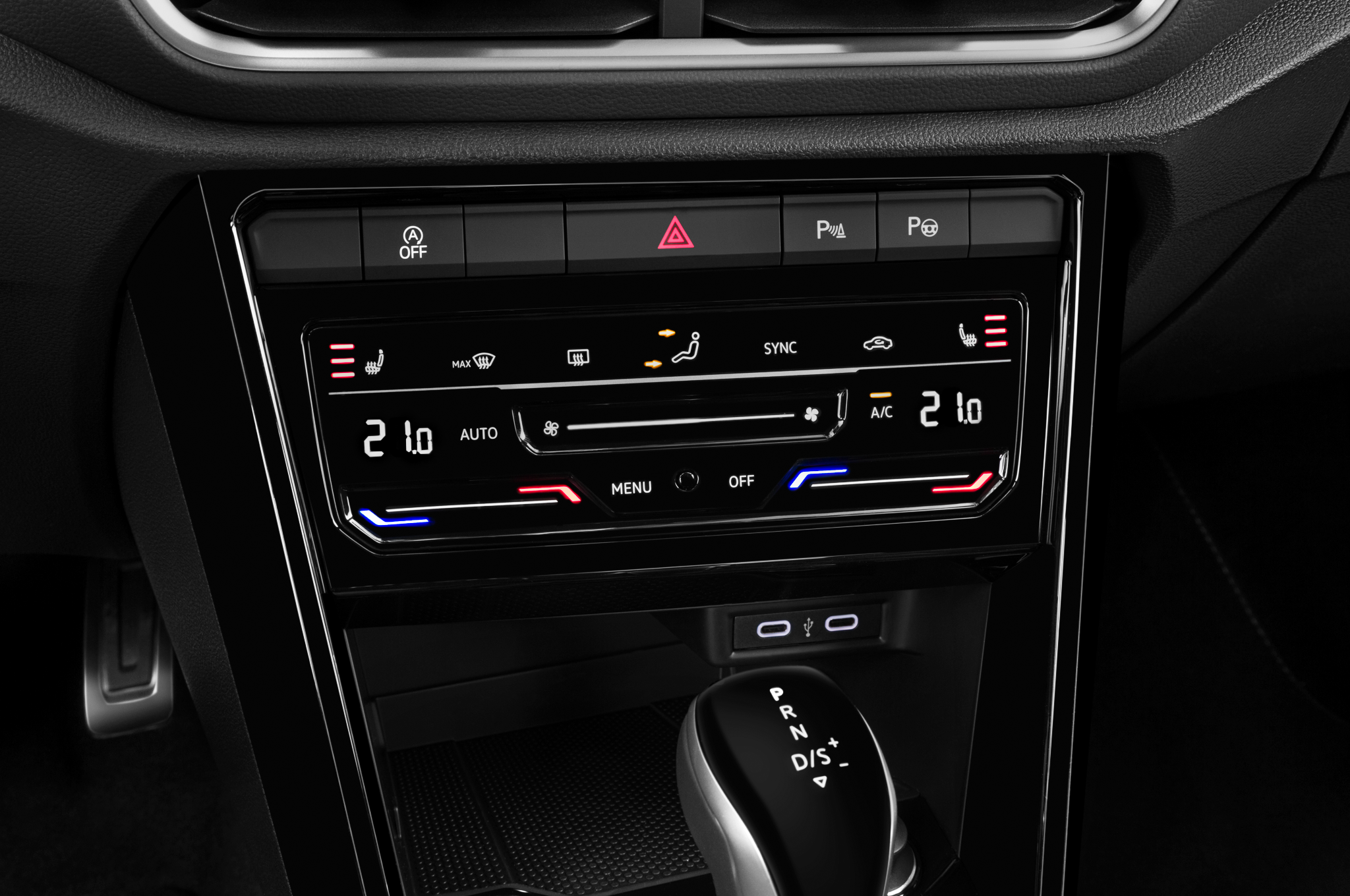 Volkswagen T-Roc (Baujahr 2022) R-Line 5 Türen Temperatur und Klimaanlage