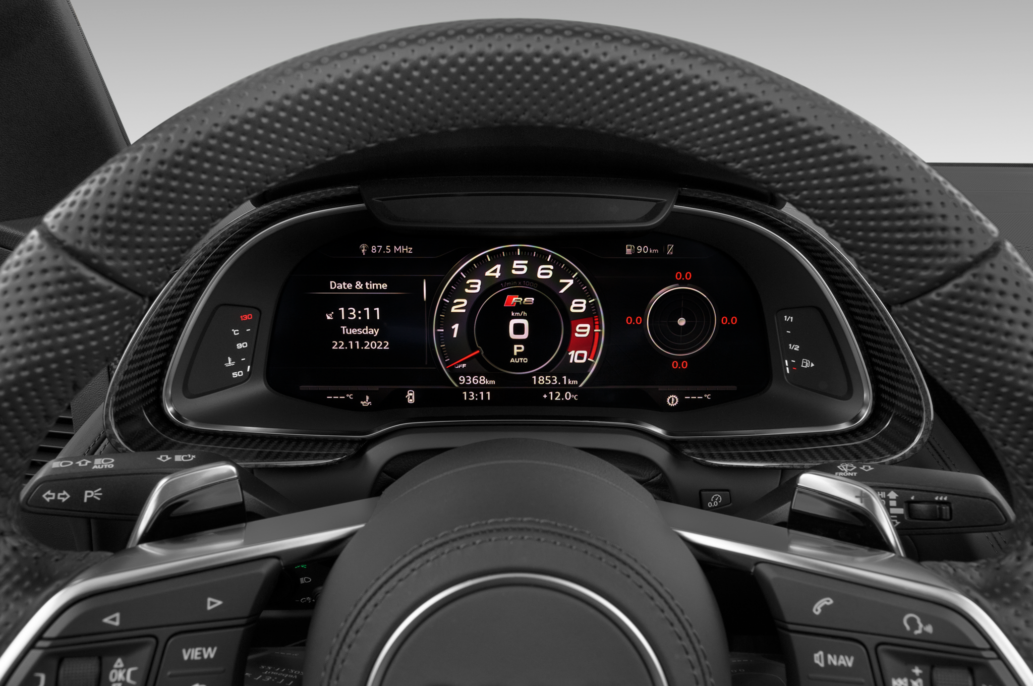 Audi R8 Spyder (Baujahr 2022) Performance 2 Türen Tacho und Fahrerinstrumente