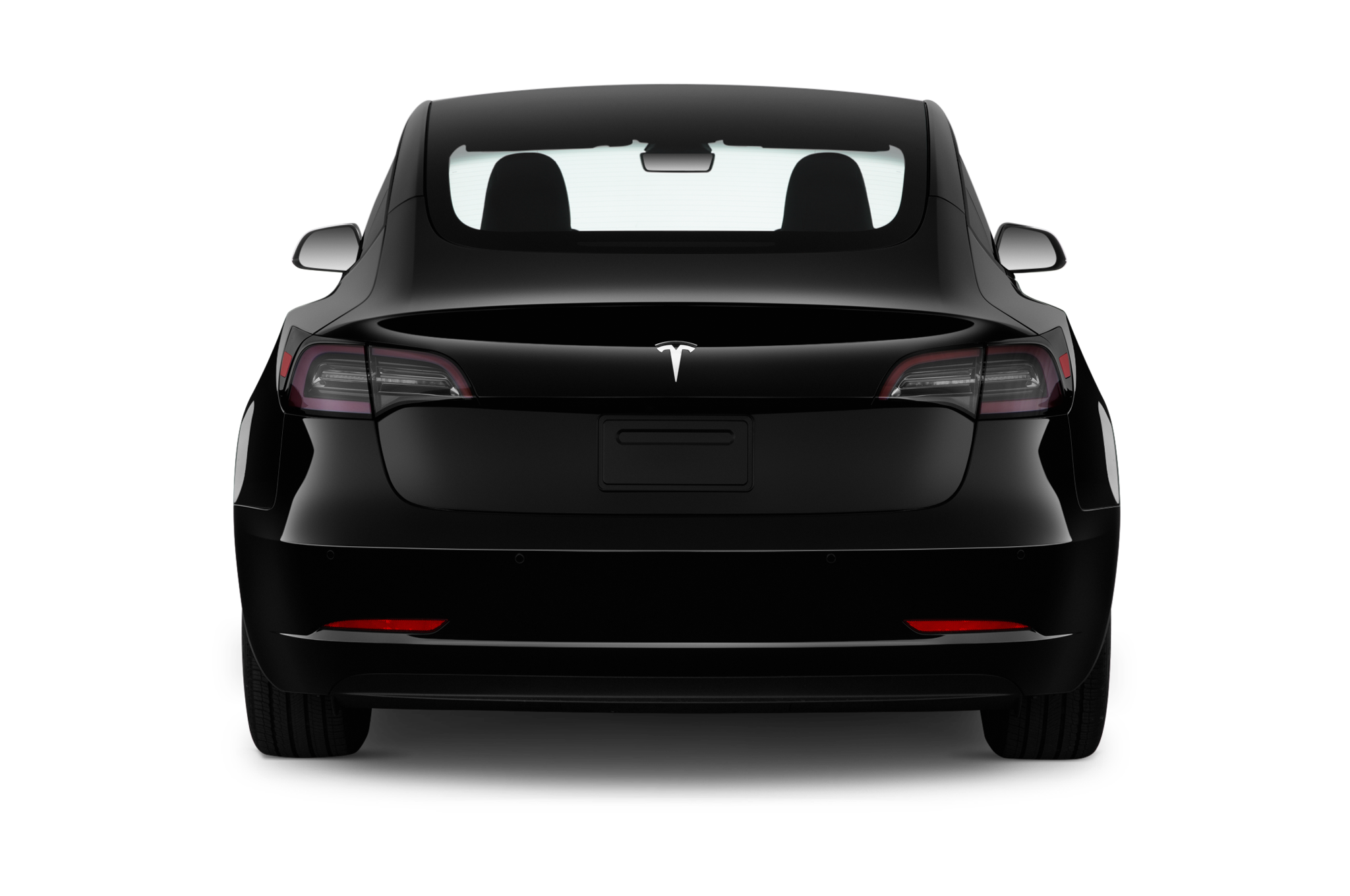 Tesla Model 3 (Baujahr 2022) Long Range 4 Türen Heckansicht