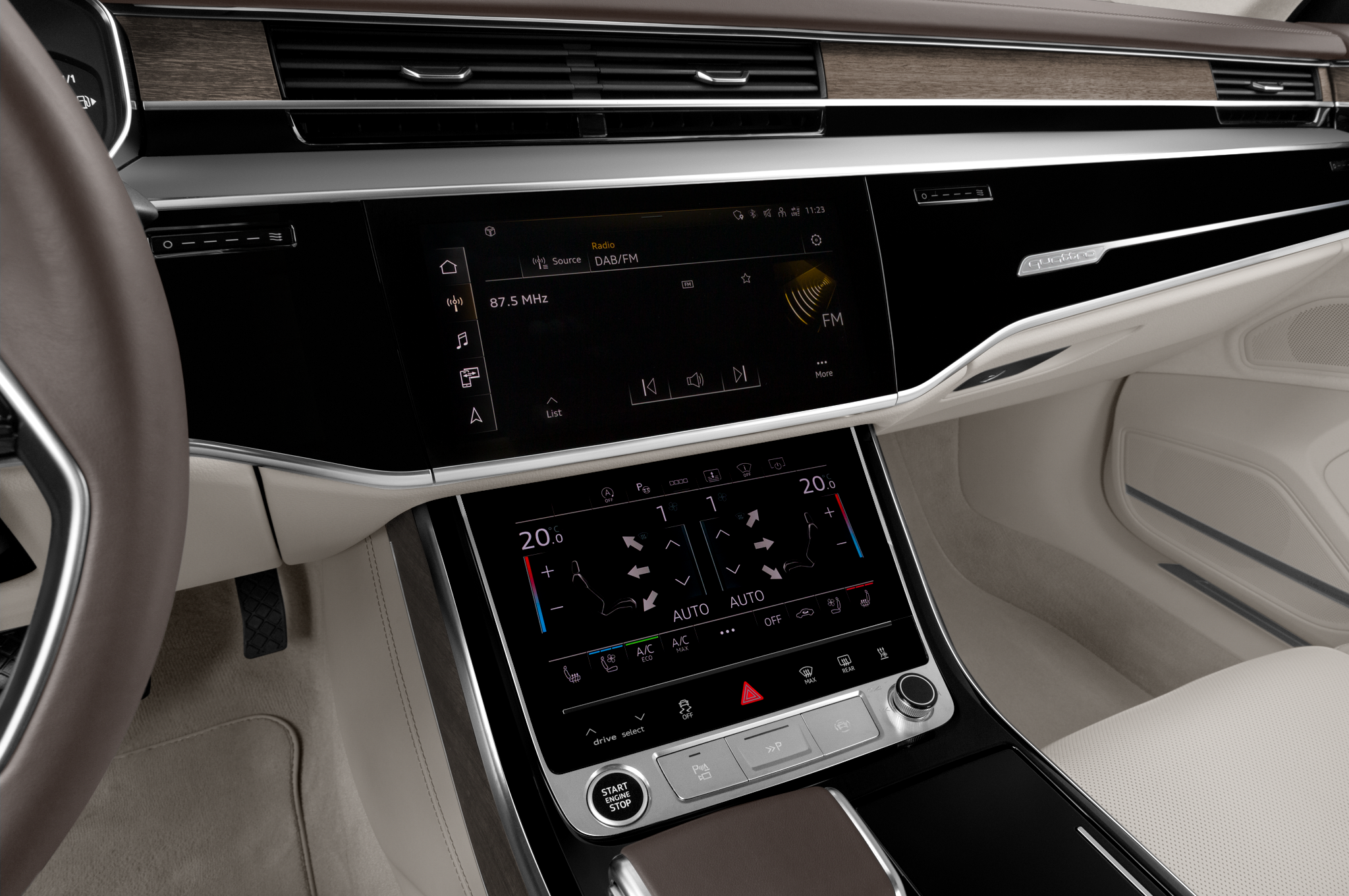 Audi A8 L (Baujahr 2022) Base 4 Türen Radio und Infotainmentsystem