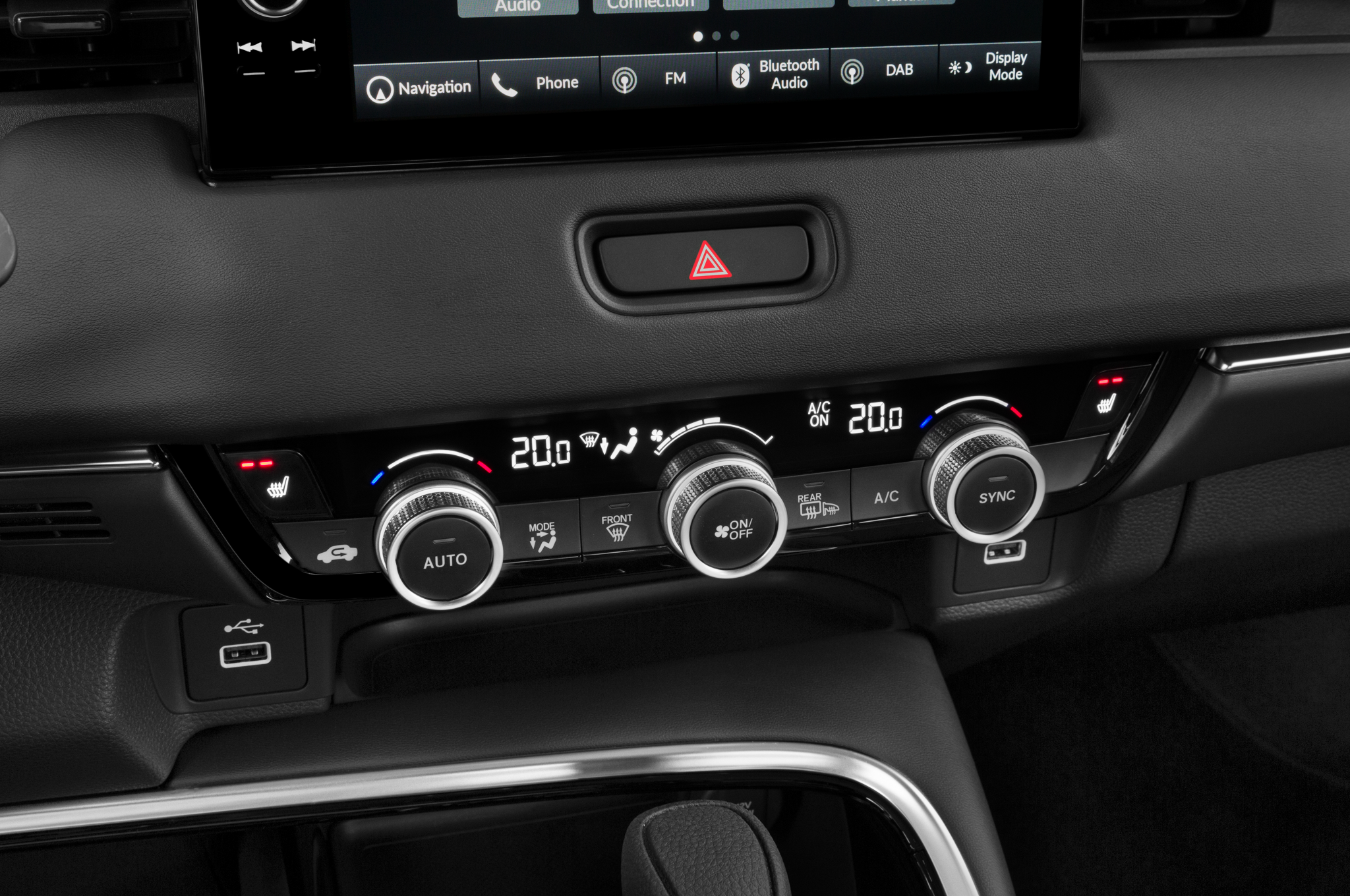Honda HR-V Hybrid (Baujahr 2022) Advance 5 Türen Temperatur und Klimaanlage