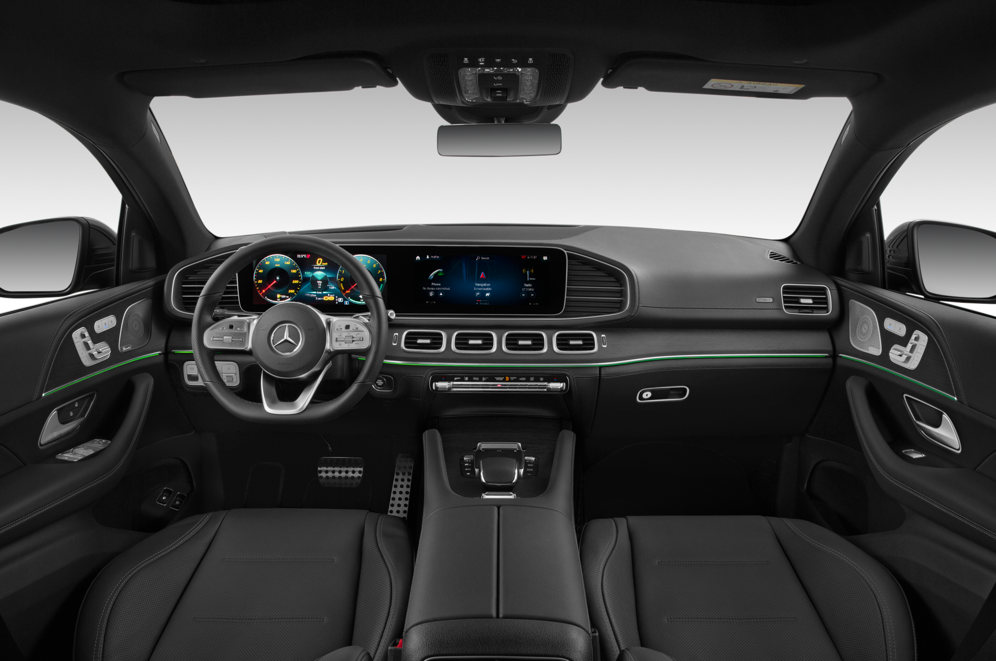 Mercedes GLE Coupe (Baujahr 2021) 350 e AMG Line 5 Türen Cockpit und Innenraum