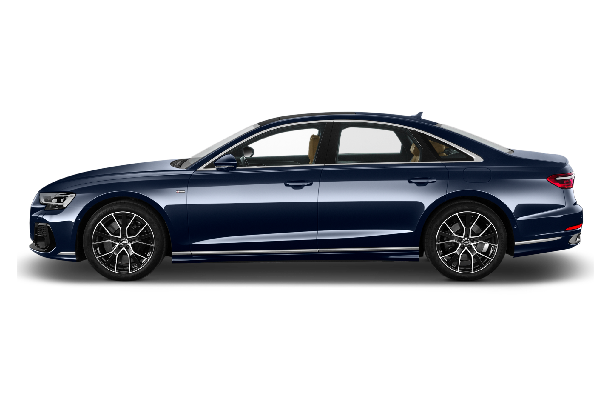 Audi A8 (Baujahr 2022) Base PHEV 4 Türen Seitenansicht