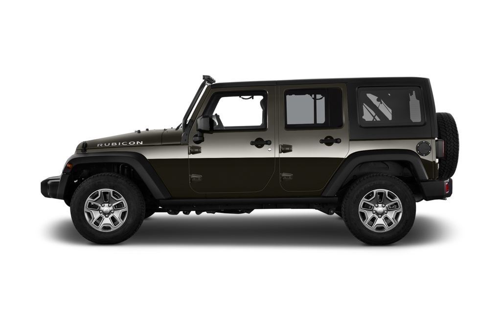 Jeep Wrangler Unlimited (Baujahr 2016) Rubicon 5 Türen Seitenansicht